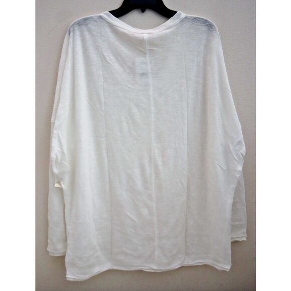 We The Free x FP OB1078864 Women's Sz Small White On My Mind V-Neck Shirt - Picture 2 of 10